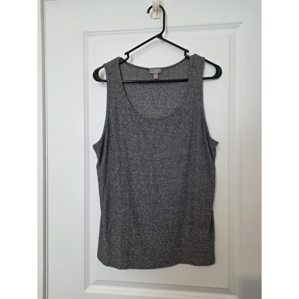 J. Jill Wearever Collection Women's Gray Sleeveless Tunic Tank Large
